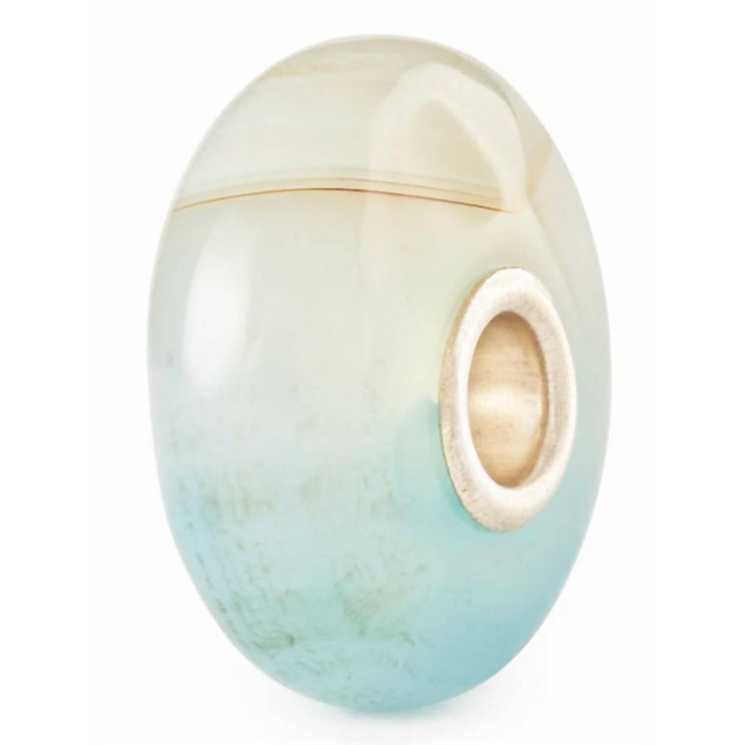 New Trollbeads Women's Agate Glass Bead Charm In Turquoise